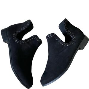 ASOS Black Oxford Ankle Chelsea Suede Boot US Size 8